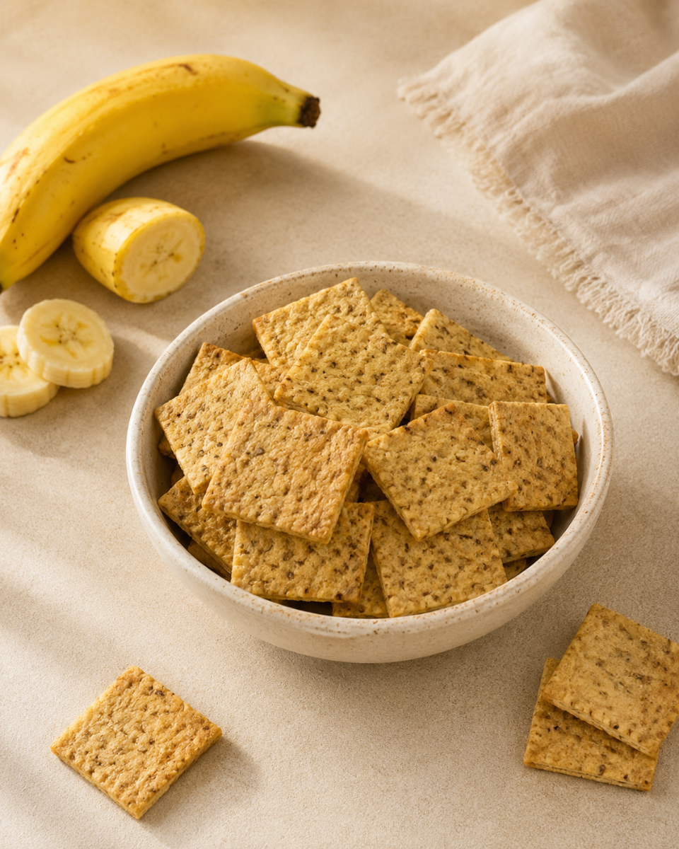 Crocantes Banana e Chocolate